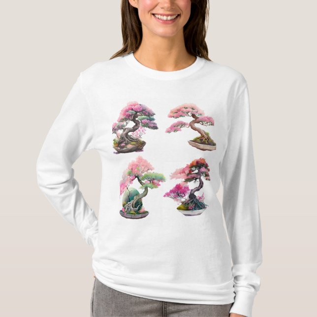 Bonsai träd t shirt (Framsida)