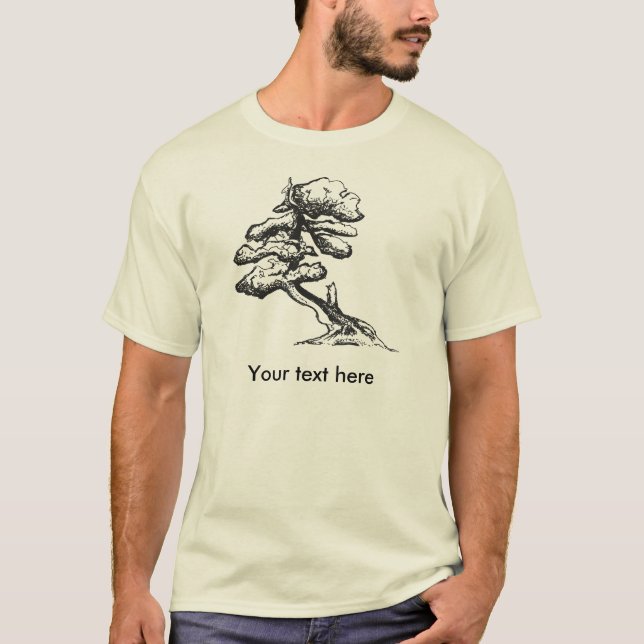 Bonsai träd t-shirts (Framsida)