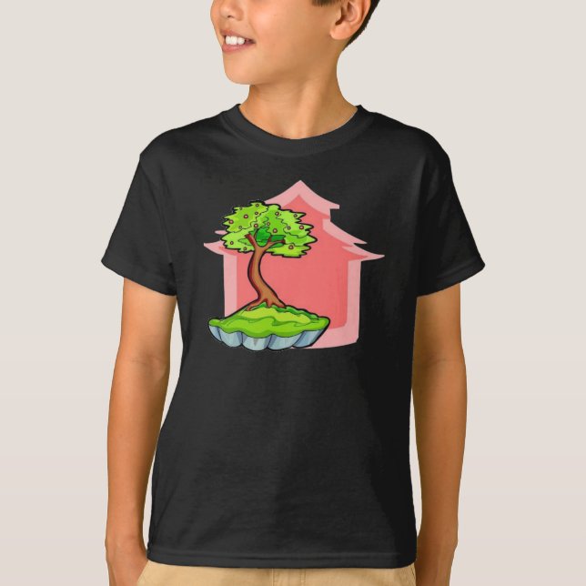Bonsai Träd Tee Shirt (Framsida)