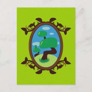 Bonsai Träd Vykort