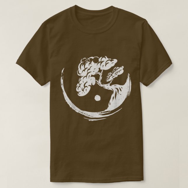 Bonsai Tree Yin Yang Japan Buddha Yoga Meditation1 T Shirt (Design framsida)