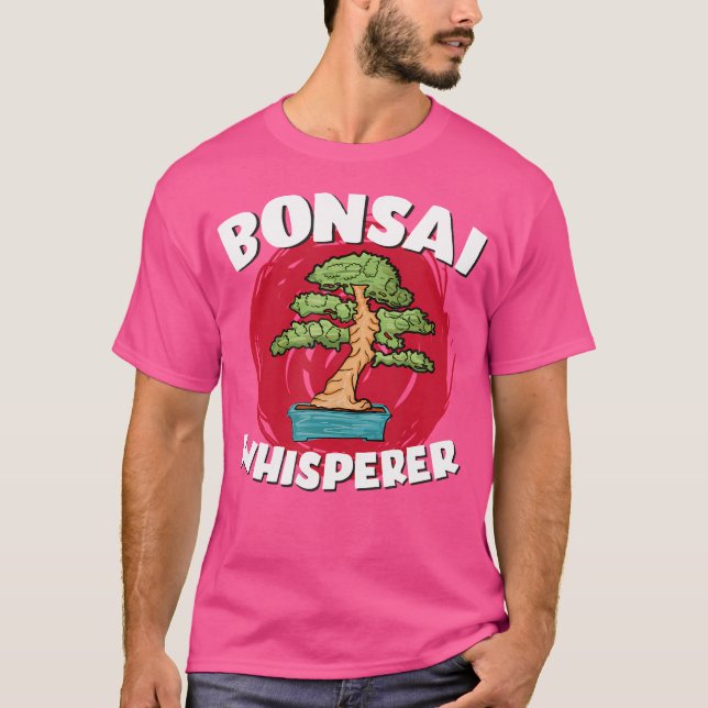 Bonsai Whisperer Funny Japanese Gardening T Shirt (Framsida)