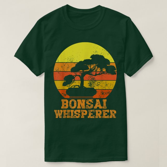 Bonsai Whisperer Funny Japansk Bonsai Träd Älskare T Shirt (Design framsida)