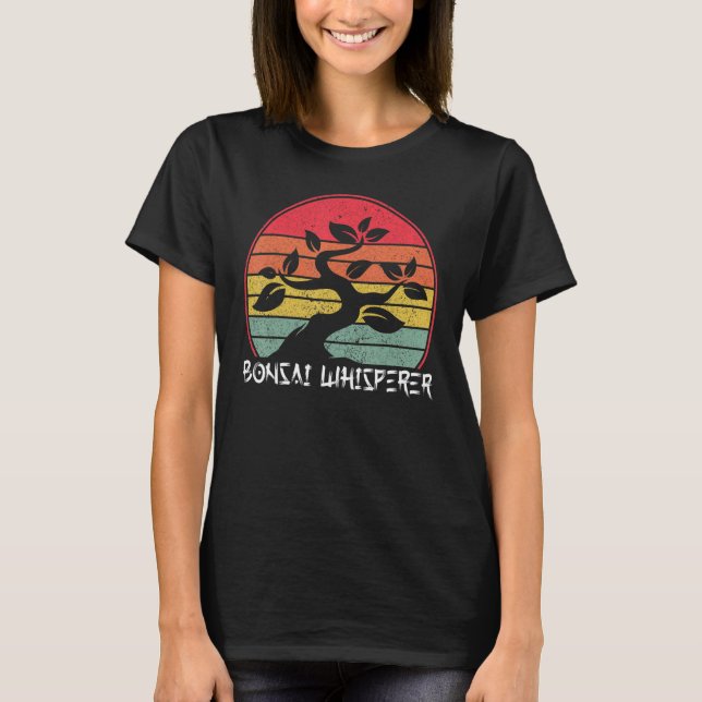 Bonsai Whisperer Japansk tradition Garden Retro T Shirt (Framsida)