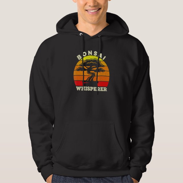 Bonsai Whisperer Japanska Bonsai Träd Tee Sakura Z Hoodie (Framsida)