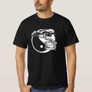 Bonsai Ying Yang Träd Zen T Shirt