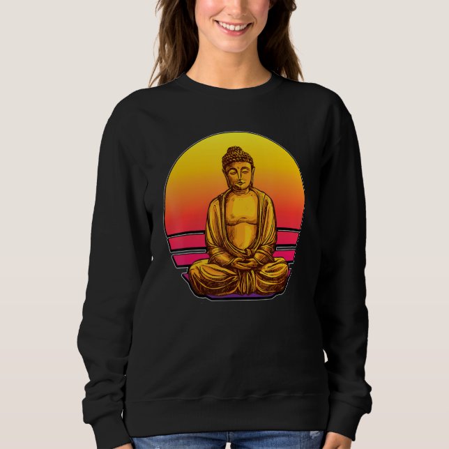Bonsai.Zen Budda I.Let Go Meditation Yin Yang T Shirt (Framsida)