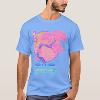 Bonsairee estetisk Vaporwave Retrowave stil frie T Shirt
