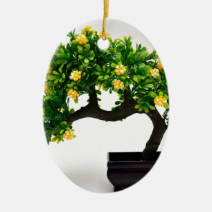 Bonsaiträd Julgransprydnad Keramik