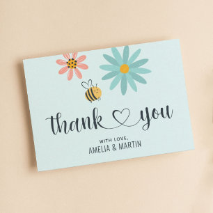 Bönshandskaren Ljusblå Tack Kort