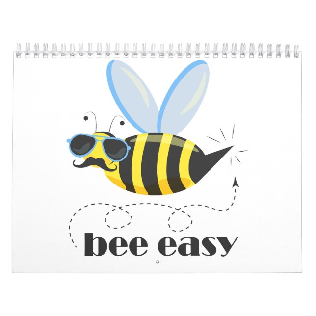 Bönskaraktär med mustasslor Bee Easy Kalender (Omslag)