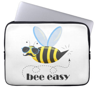 Bönskaraktär med mustasslor Bee Easy Laptop Fodral