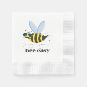 Bönskaraktär med mustasslor Bee Easy Pappersservett
