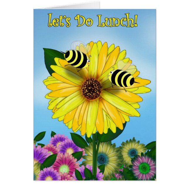 Bönsljud på Gulten Flower Hälsningskort (Framsidan)