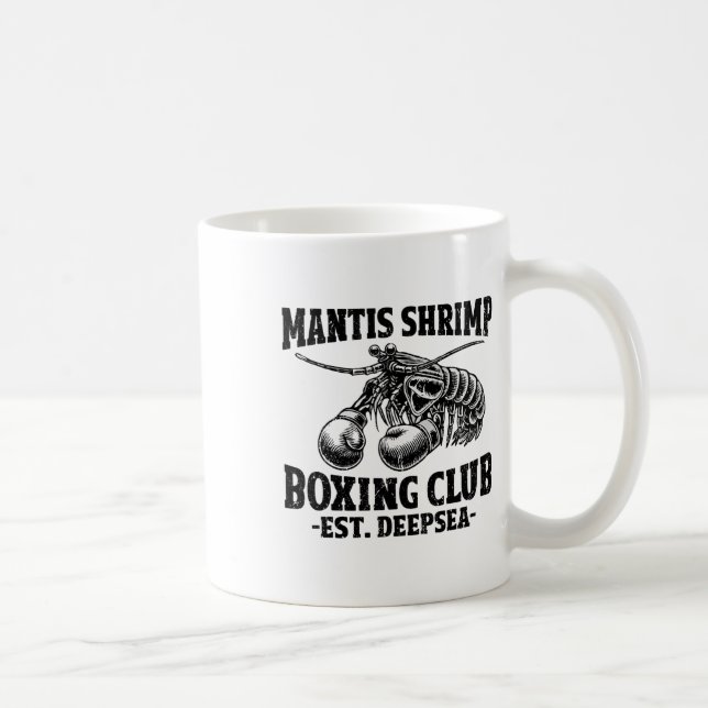 Bönsmantis Boxning Ärtor Mantis räkor  Kaffemugg (Höger)