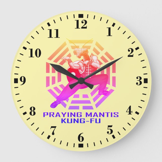 Bönsyrs Kung-Fu Stor Klocka (Framsida)