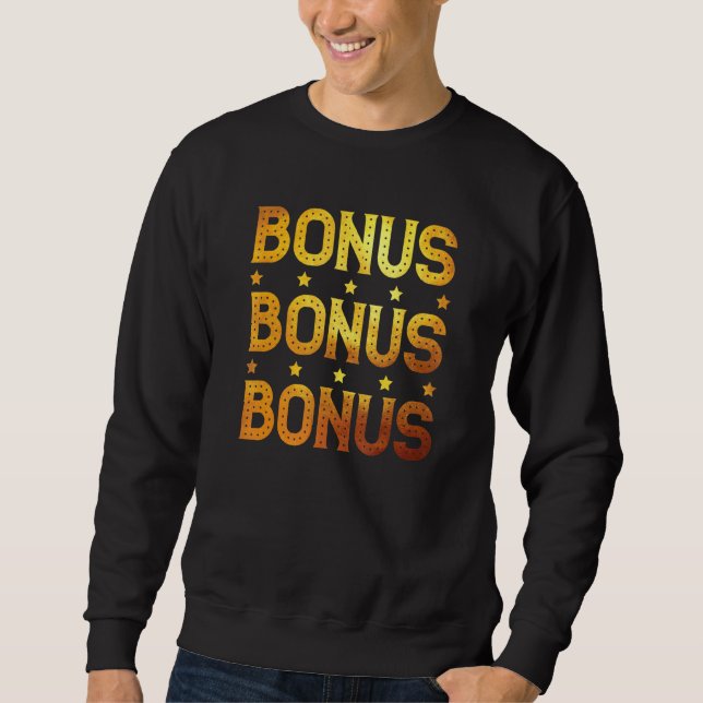 Bonus Bonus Bonus Casino Lucky Slots Gambling Winn Lång Ärmad Tröja (Framsida)