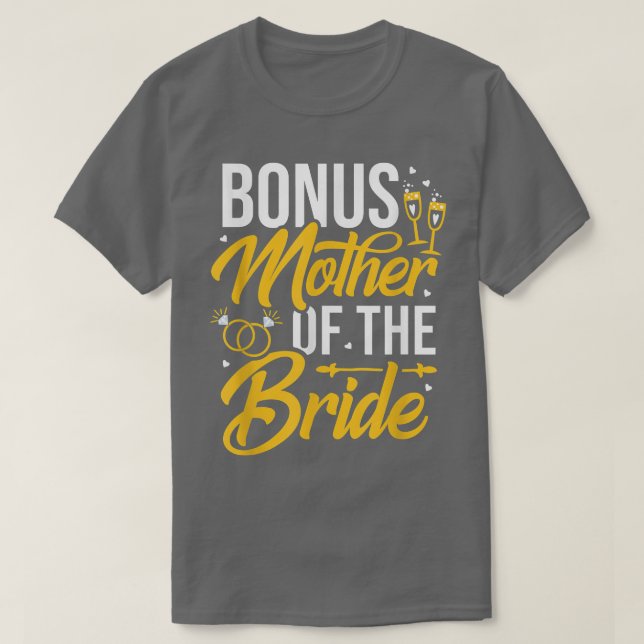 Bonus Budens mamma Stepmor Möhippa Weddin T Shirt (Design framsida)