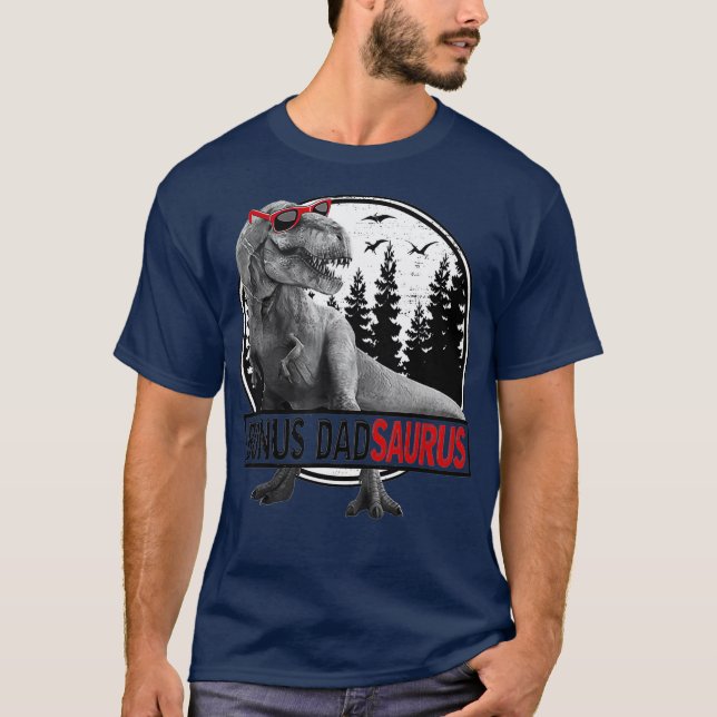 Bonus Dadsaurus T Rex Dinosaur pappa Saurus Day Shirt (Framsida)