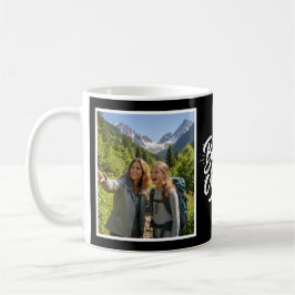 Bonus Mamma Brush Script Tv Foto Svart och Vitt Kaffemugg