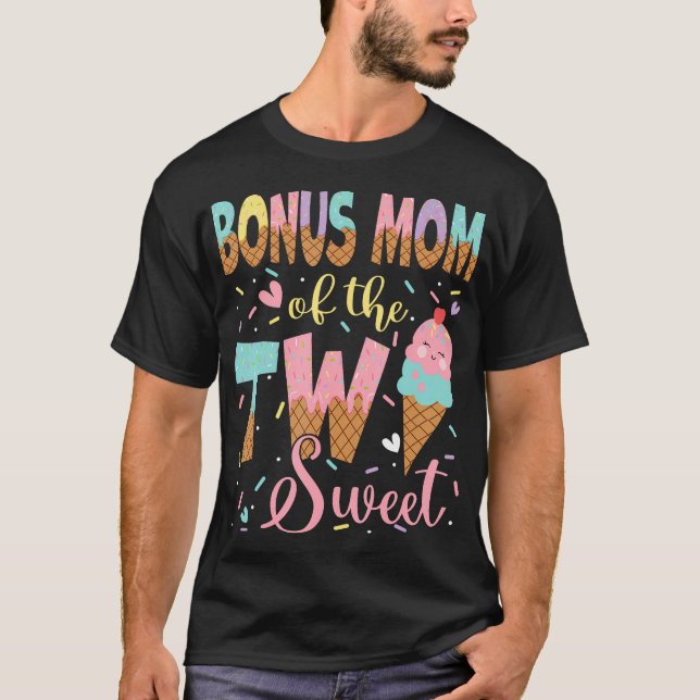 Bonus Mamma i de två sötade andra födelsetalen T Shirt (Framsida)