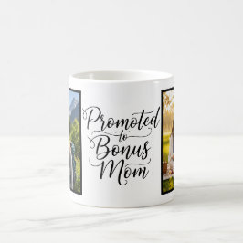 Bonus Mamma Kampanj Elegant Kursiv Två Foto Kaffemugg