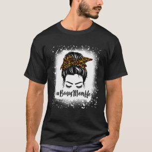 Bonus Mamma Life Hair Bandana Bleached Leopard Mot T Shirt