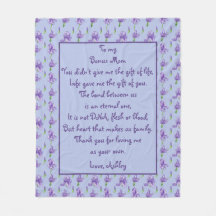 Bonus Mamma Lila Iris Medium Flexible Blanket
