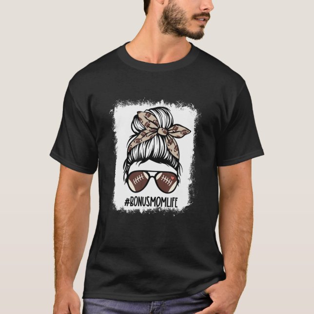 Bonus Mamma Messy Bun Bonus Mamma Mo T Shirt (Framsida)