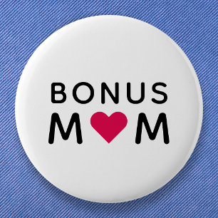 Bonus Mamma Modern Rosa Heart Mors dag Knapp
