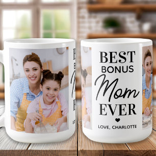 BONUS MAMMA Personlig 2 Photo Mors dag Kaffemugg