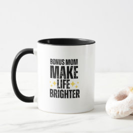 Bonus Mamma presentfylld Design Typografi Mugg