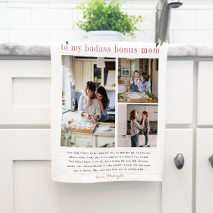 "Bonus Mamma" Steg Mamma   Blommigt 3 Photo Tea To Kökshandduk