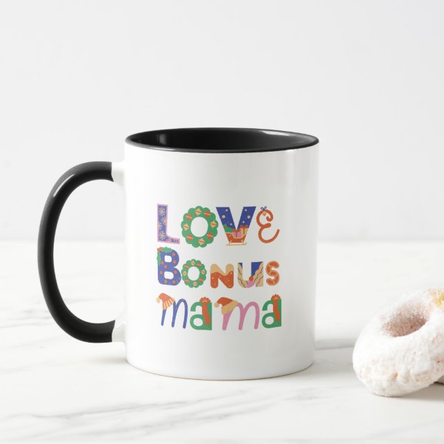 Bonus Mom Christmas Giftful Design Mugg (Med munk)