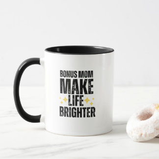 Bonus Mom giftful Design Typography Mugg