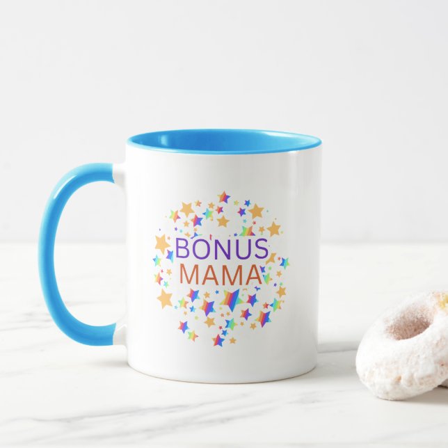Bonus Mom giftful Design Typography Mugg (Med munk)