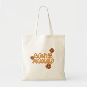 Bonus Momma Kärlek - Retro Blommigt Tote Bag Tygkasse