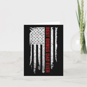 Bonus Pappa Alltid Amerikansk Usa Flagga Fars Dag Kort