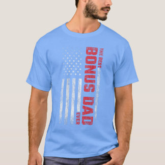 Bonus Pappa Amerikansk Flagga På Baksidan Bästa Bo T Shirt