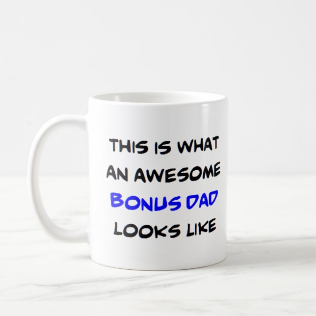 bonus pappa, fantastisk kaffemugg (Vänster)
