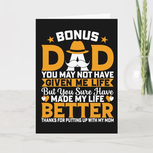 Bonus Pappa Fars dag Kort (Framsida)
