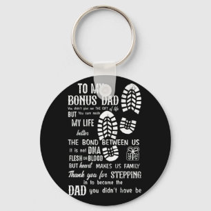 Bonus Pappa Fars dag Stepdad för dotterson Nyckelring