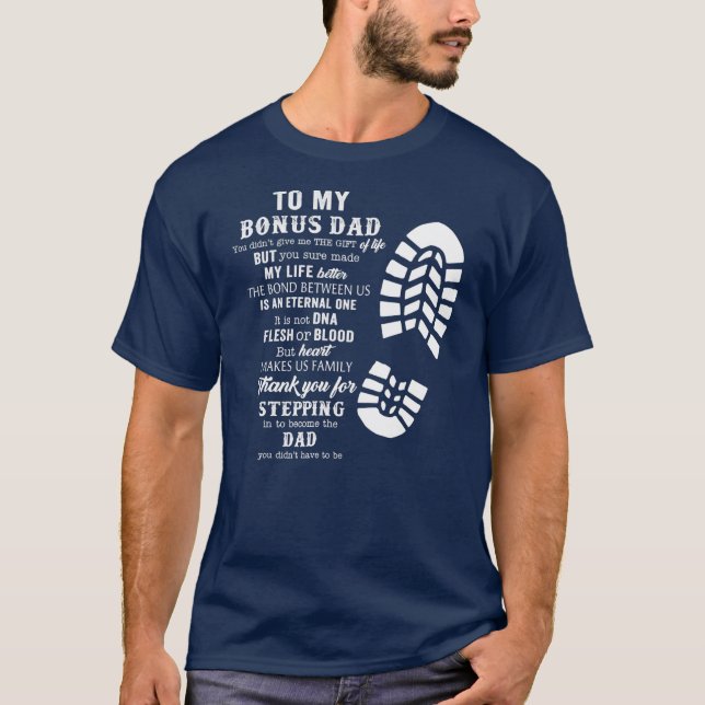Bonus Pappa Fars dag  T Shirt (Framsida)
