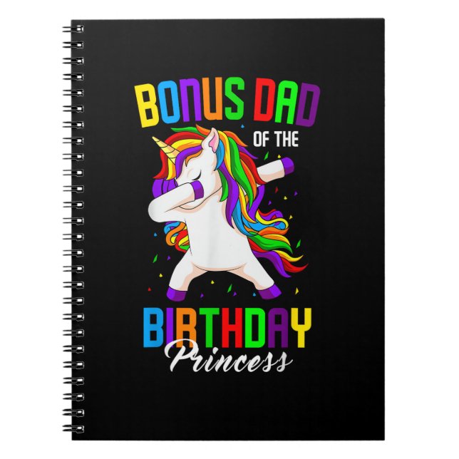 Bonus Pappa från födelsedagspaktusen Unicorn Dabbi Anteckningsbok (Framsidan)
