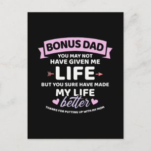 Bonus pappa gav mig inte en bättre bonusdotter vykort