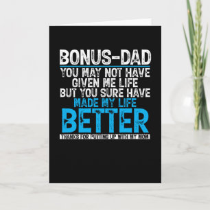 Bonus Pappa Gjorde Mitt Liv Bättre Present Kort