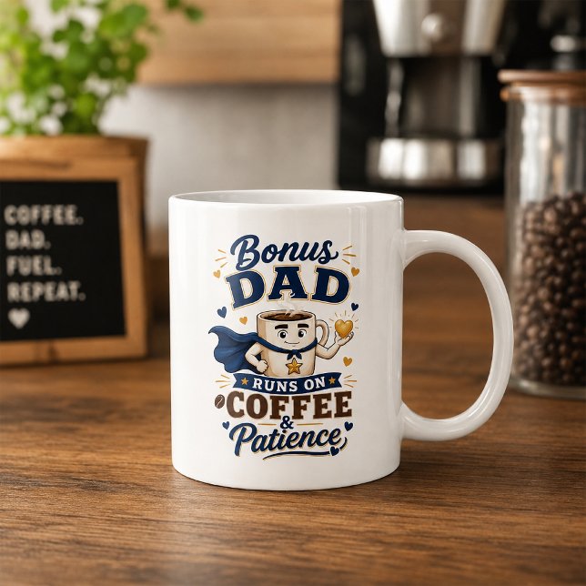 Bonus Pappa Kör På Kaffe Tålamod Mugg Fars Dag (Skapare uppladdad)