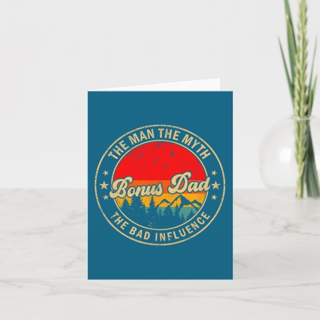 Bonus Pappa Myten Dålig Påverkan Design Kort (Framsida)