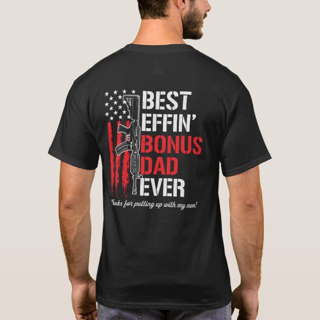 Bonus Pappa någonsin - tack för att du kom upp T Shirt (Baksida)