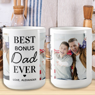 BONUS PAPPA Personlig 2 Photo Fars dag Kaffemugg